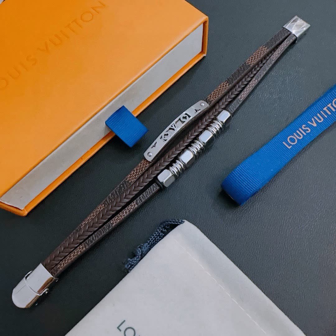 Louis Vuitton Leather Bracelet